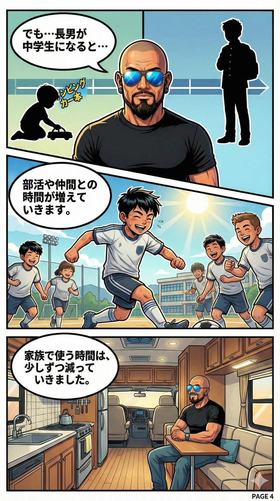 4ページ目：子どもの成長と暮らしの変化